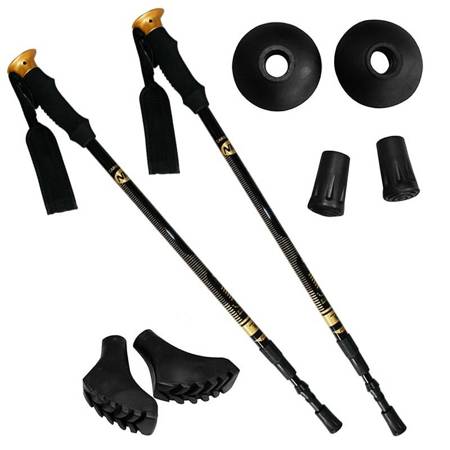 NILS Kije Kijki Trekkingowe Nordic Walking Anti-Shock Regulowane 66-135 cm