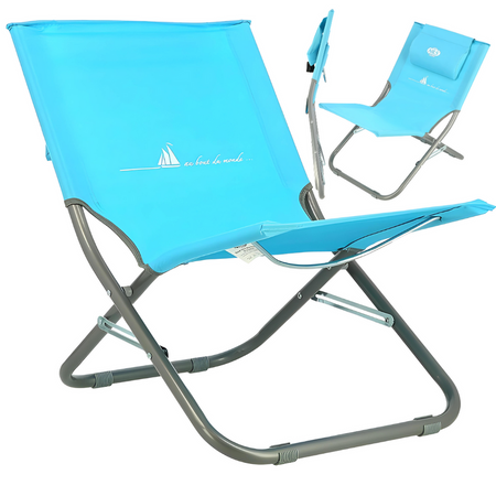 NILS Leżak Krzesło Plażowe Turystyczne Składane