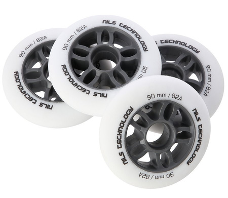 NILS Zestaw 4x Kółka Do Łyżworolek 90 mm 82A