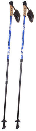 VIVO Rekreacyjne Kijki Kije Nordic Walking Regulowane 67-135 cm